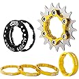 Yundxi Bike Single Speed Conversion Kit 12T13T/14T/15T/16T/17T/18T/19T/20T/21T/22T Bicycle Single Speed Cassette & Spacers Accessories