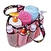 Topfox 8-Pocket Bath Organizer Bag, Pink