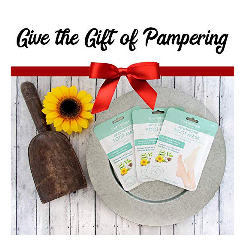 Pure Radiance by CALA Moisturizing Foot Masks 3 Pairs. : Beauty