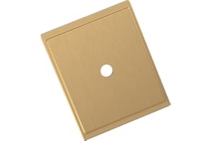 Amerock Maymont 1-5/8 inch (41mm) Length Square Champagne Bronze Cabinet Knob Backplate, BP37586CZ