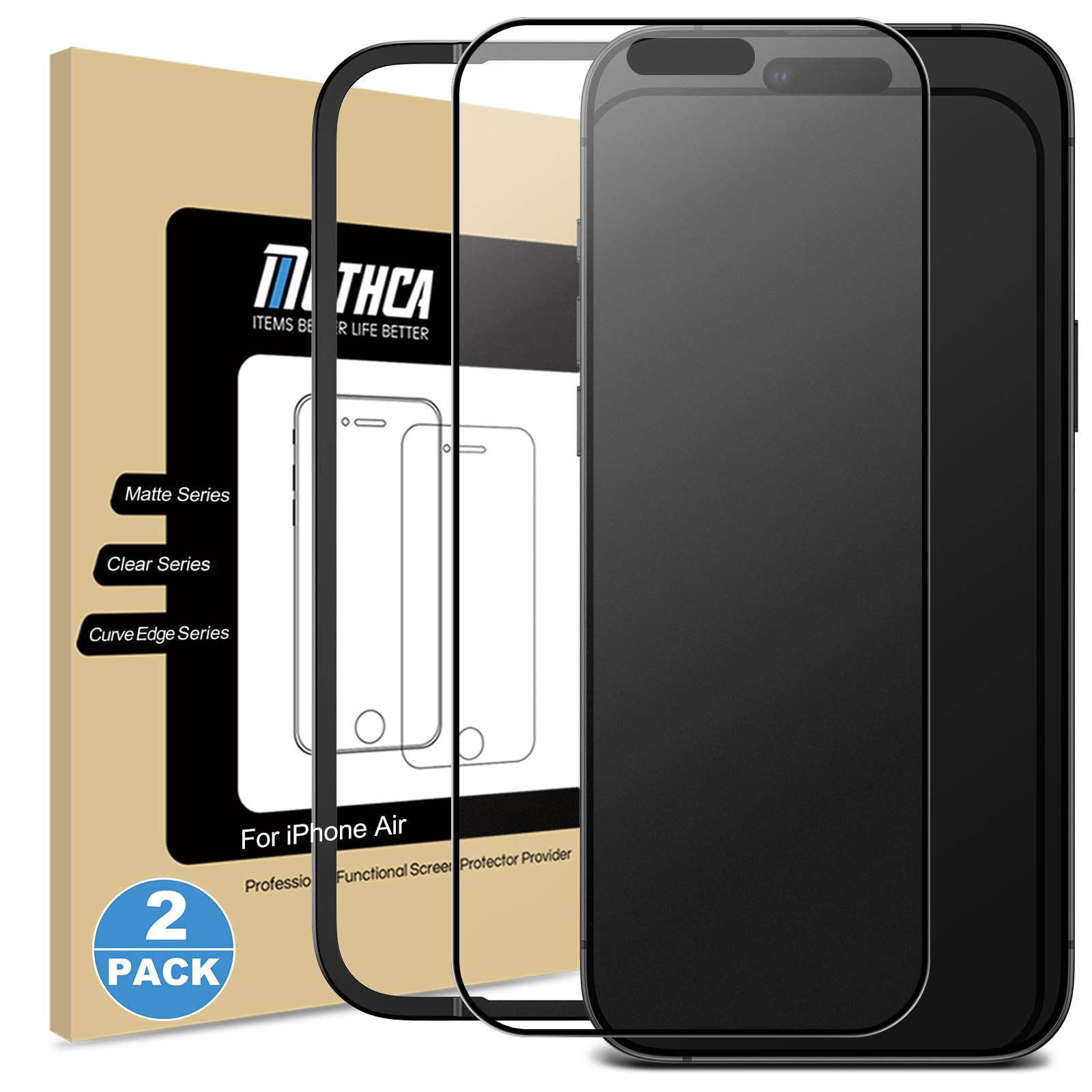 Photo 1 of Mothca 2 Pack Matte Glass Full Coverage Screen Protector for iPhone Air 6.5-inch, Anti-Glare Anti-Fingerprint Black Edge Tempered Glass Film with Easy Installation Tool, Smooth as Silk1046292212
LPNPMER6125322
