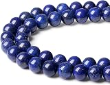 XIANNVXI 8mm Lapis Lazuli Beads 45-47Pcs Round Gemstone for Jewelry Making