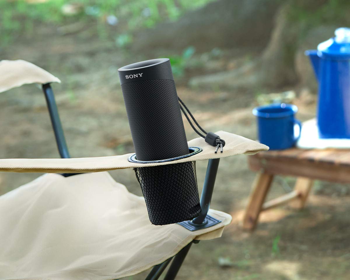 Sony SRS-XB23 - Altavoz Bluetooth inalámbrico súper portátil, potente y duradero, resistente al agua, con graves adicionales, negro