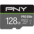 PNY 128GB PRO Elite Class 10 U3 V30 microSDXC Flash Memory Card - 100MB/s, Class 10, U3, V30, A2, 4K UHD, Full HD, UHS-I, mic