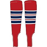 Mk Socks Traditional Baseball Stirrups Pattern C-5 Red, White, Navy