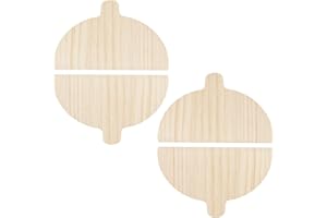 4 Pcs Wood Pizza Peel with Handle Half Round Pizza Baking Board Wood Pizza Paddle Smooth Pizza Spatula Reliable Pizza Baking 