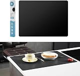 KitchenRaku Extra Large Silicone Mat 60x40cm Worktop Protector Black