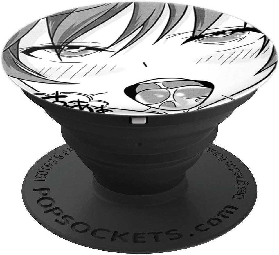 Amazon Com Lewd Lust Anime Face Cute Ahegao Anime Manga Lover Popsockets Grip And Stand For Phones And Tablets