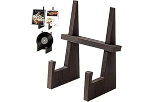 Rustic Black Cookbook Stand for Kitchen: Recipe Book Holder for Kitchen Counter, Wooden Cookbook Holder, Rustic Cook Book Hol