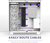 NZXT H9 Flow Dual-Chamber ATX Mid-Tower Case White 360mm Radiator Support view 7