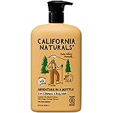 California Naturals Owen Wilson 2 in 1 Hair Shampoo and Body Wash, Wild Woods Fragrance, All Hair Types, Vegan, Natural, Cruelty, Silicone, Paraben & Sulfate Free Shampoo for Men & Body Soap, 16.5 oz