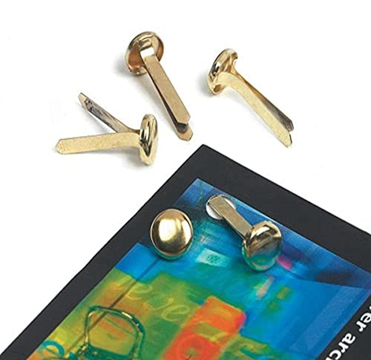 Whitecroft Paper Fasteners Brassed Steel 20mm Ref 36631 [Pack of 200]