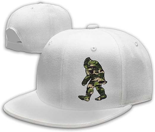 Ali Yee Camo Camouflage Bigfoot Flat Bill Hat Snapback