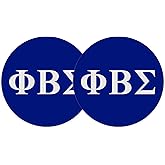 Desert Cactus Phi Beta Sigma Car Accessories Absorbent Sandstone Cup Coasters Licensed Product Set of 2 (Design A)
