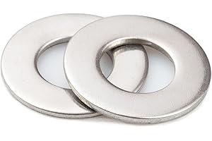 LUPANTER 3/8" Inch Stainless Flat Washers 100 Pack Made of 18-8 (304) Stainless Steel……