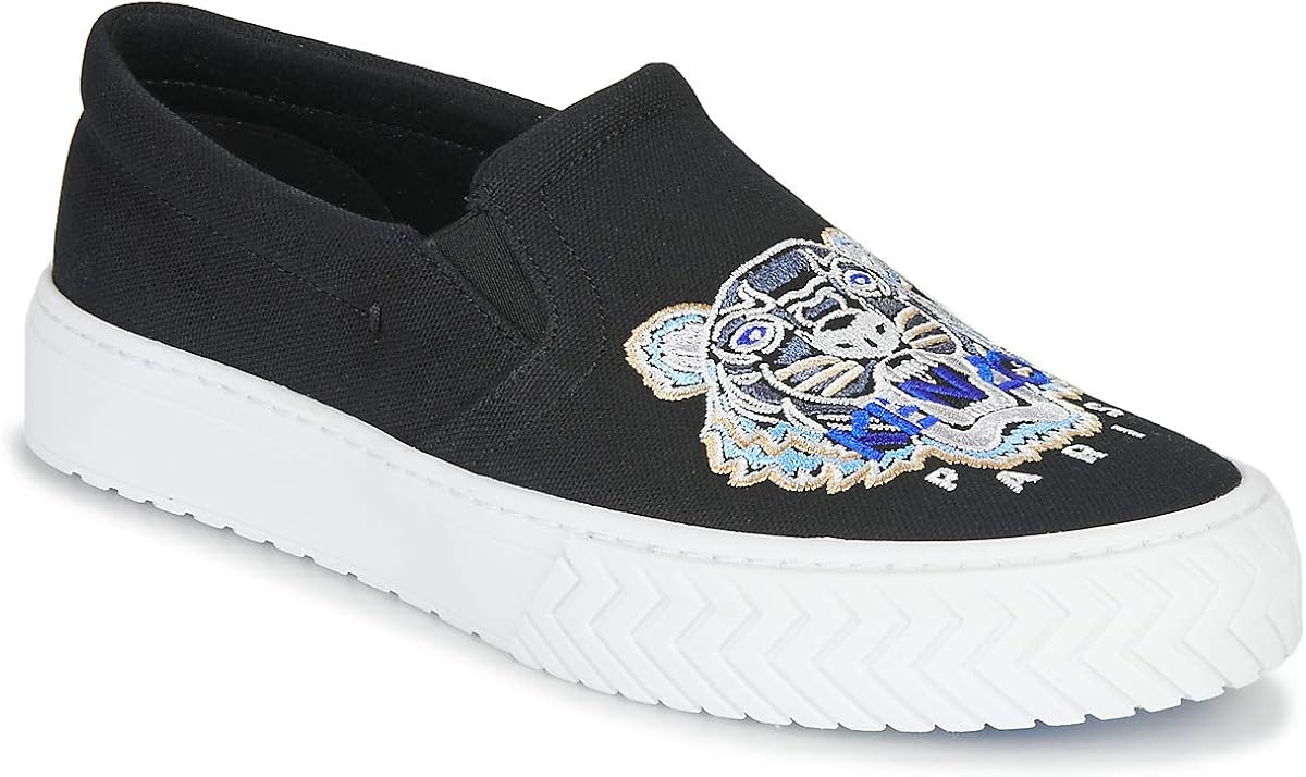 Amazon Com Kenzo Slip On K Skate Tiger Model In Black Fabric With Multicolor Embroidery Shoes Amazon Com Kenzo Slip On K Skate Tiger Model In Black Fabric With Multicolor Embroidery Shoes