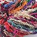 DARN GOOD YARN recycled handmade sari silk ribbon the blender multicolor fabric | silk ribbon knitting yarn, crochet yarn, jewelry making, weaving yarn, gift wrapping ribbon | 100 gram, 55 yard ribbon