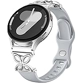 IMIVIO Slim Silicone Band Compatible with Samsung Galaxy Watch 7 Band 6 5 4 Active 2 FE 40mm 44mm/Watch 6 4 Classic/5 Pro/3, Thin 20mm Watch Band Sport Straps for Samsung Watch Bands Women