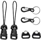 Gecic Camera Quick Release Strap Adjustable Quick Release Buckles for Nikon DSLR Camera Strap Quick Release QD Loops Clips Connector Buckle Connect Adapter to Lug Split Rings Adaptor Camera Neck Strap