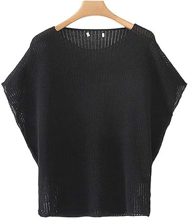 solid batwing sleeve casual top