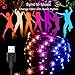 Abtong USB LED Strip Lights Sync to Music, 7.5ft/2.5M Music Led Light Strip with RF Remote Waterproof LED Strip Rope Lights USB Powered RGB LED Lights Flexible Color Changing Lights