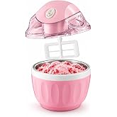 Electric Mini Ice Cream Maker with Freezer Bowl for Creamy Frozen Desserts | 17 Fl Oz Countertop Unit Produces Soft or Firm Scoops in Small Batches While Its Removable Paddle Simplifies Cleanup at Home