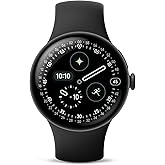 Google Pixel Watch 4 (41mm) - Android Smartwatch with Heart Rate and Sleep Tracking - 30-Hour Battery - Fitness Tracking - Google AI - Matte Black Aluminum Case - Obsidian Active Band - Wi-Fi