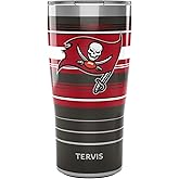Tervis Traveler NFL Tampa Bay Buccaneers - Hype Stripes Triple Insulated Insulated Tumbler Travel Cup Keeps Drinks Cold & Hot, 20oz, Stainless Steel