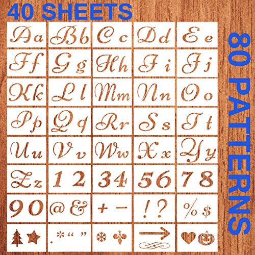 2 Alphabet+Stencils+Reusable+Templates+Chalkboard