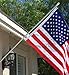 American Signature Flag Pole 6 Ft - Aluminum Spinning Tangle Free Flagpole for Sale Wall Mount Flagpole for Residential or Commercial. (Silver, 6')