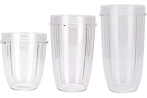 Sduck Replacement Cup for Nutribullet Replacement Parts 32oz 18oz 24oz for Nutri Bullet 600W and 900W, 3 pcs/pack