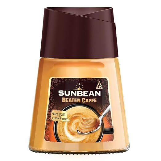 Sunbean Beaten Caffe, Instant Coffee Paste 125g Jar | Rich, Creamy and Frothy Beaten Coffee |