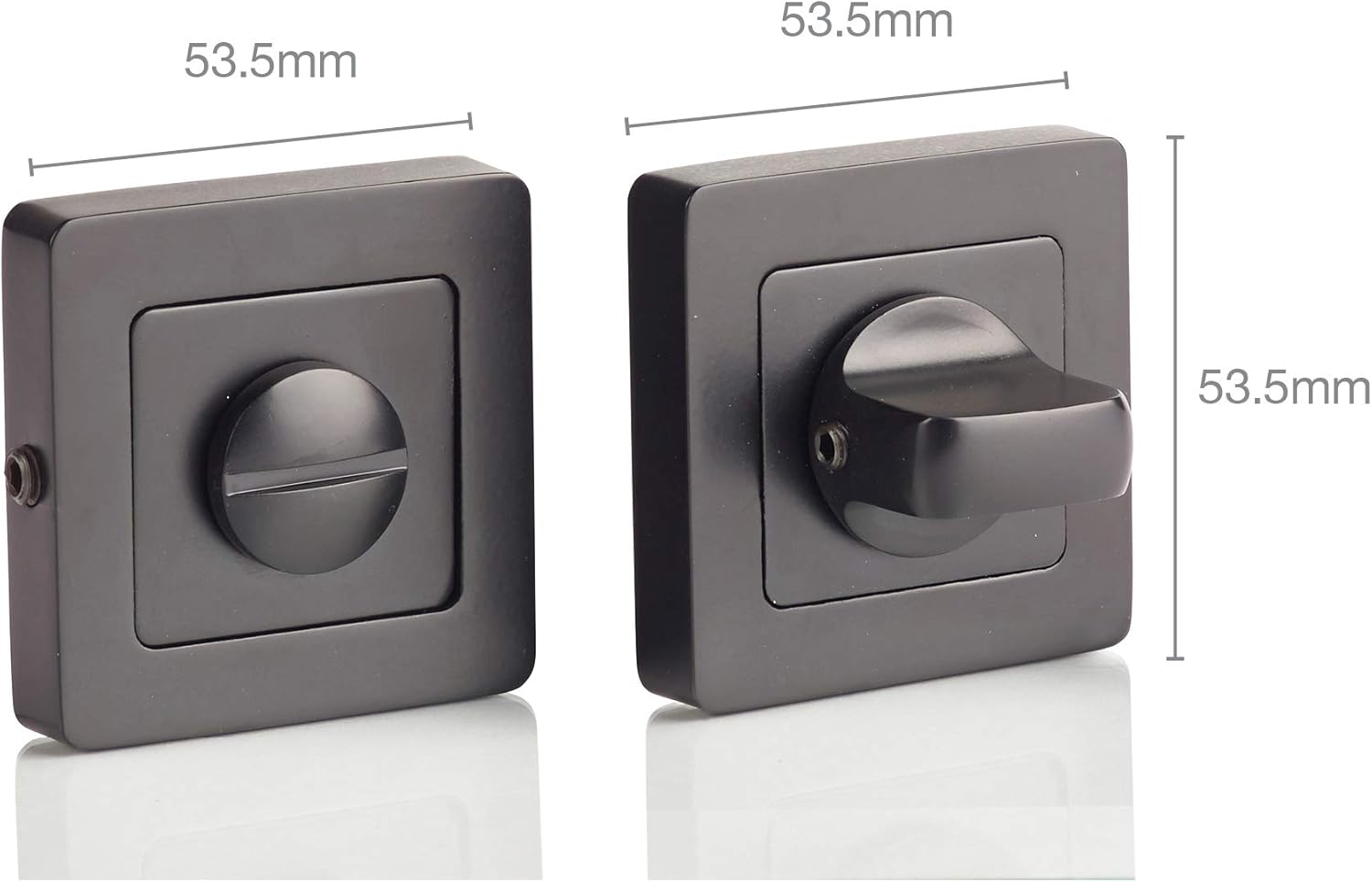 Yale Siena Matt Black Bathroom Door Handle for Wooden Door, Stylish ...