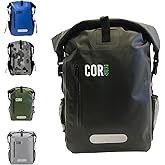 COR Surf Waterproof Dry Bag Backpack - Roll Top Drybag with Padded Laptop Sleeve, Has Welded Seams and Ergonomic Shoulder Pad, Ideal for Boating, Hiking, Kayaking, and More, Available in 25L and 40L