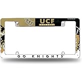 Rico Industries NCAA Standard 12" x 6" Chrome All Over Automotive License Plate Frame for Car/Truck/SUV (C Schools)