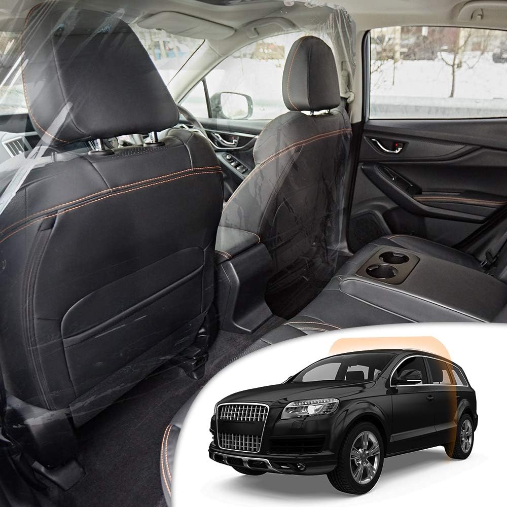 BUGGY Car, Vehicle, Taxi Partition Sneeze Guard - Large Clear Protective Screen for Rideshare and Cab Drivers- Transparent, Interior Safety Barrier and Cover for Sneezing, Coughing and Droplets