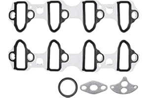 Sorello Engine Intake Manifold Gasket Set Compatible with Chevy Avalanche Express Silverado Suburban GMC Savana Sierra for Cadillac Escalade Hummer 4.8L 5.3L 6.0L 6.2L - Replaces 89060413 MS98016T