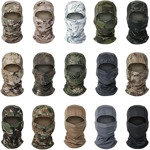 Unisex Breathable Neck Gaiter Balaclava Pullover Sun Protection Lightweight Quick Dry Face Mask for Cycling, Hiking, Outdoor