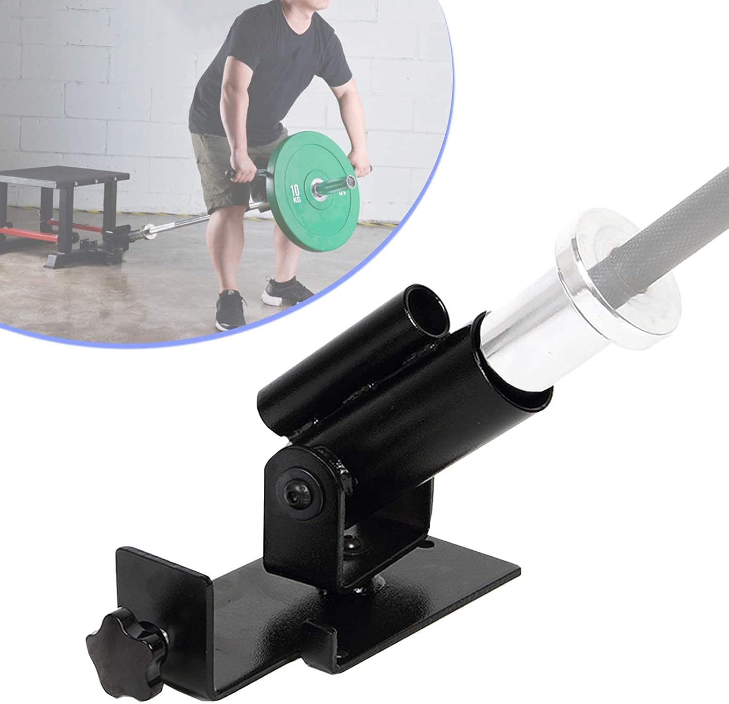 Steel Landmine Barbell Platform - Full 360° Swivel, Gym T-Bar Row ...