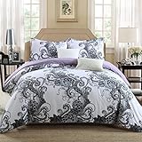 GOOFUN-L1Q 3pcs Luxury Duvet Cover Set/Bedding Set(1 Duvet Cover + 2 Pillow Shams) Lightweight Microfiber Well Designed - Comfortable, Breathable, Soft & Extremely Durable,Full/Queen Size