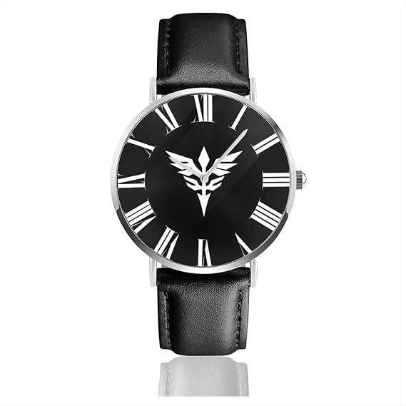 Amazon ファッションウォッチ プリント クォーツ ステンレススチール 腕時計 ネオ ジオンガンダム メンズ 40mm カジュアルウォッチ レザーストラップ ファッション 個性 メンズ腕時計 腕時計 通販