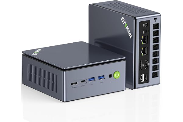 GMKtec Mini PC Gaming AMD Ryzen 7 PRO 6850U 32GB DDR5 1TB PCle SSD I226V Dual NIC LAN 2.5G Desktop Oculink Computer, Dual USB4, HDMI 2.1, USB-C M7 Ultra