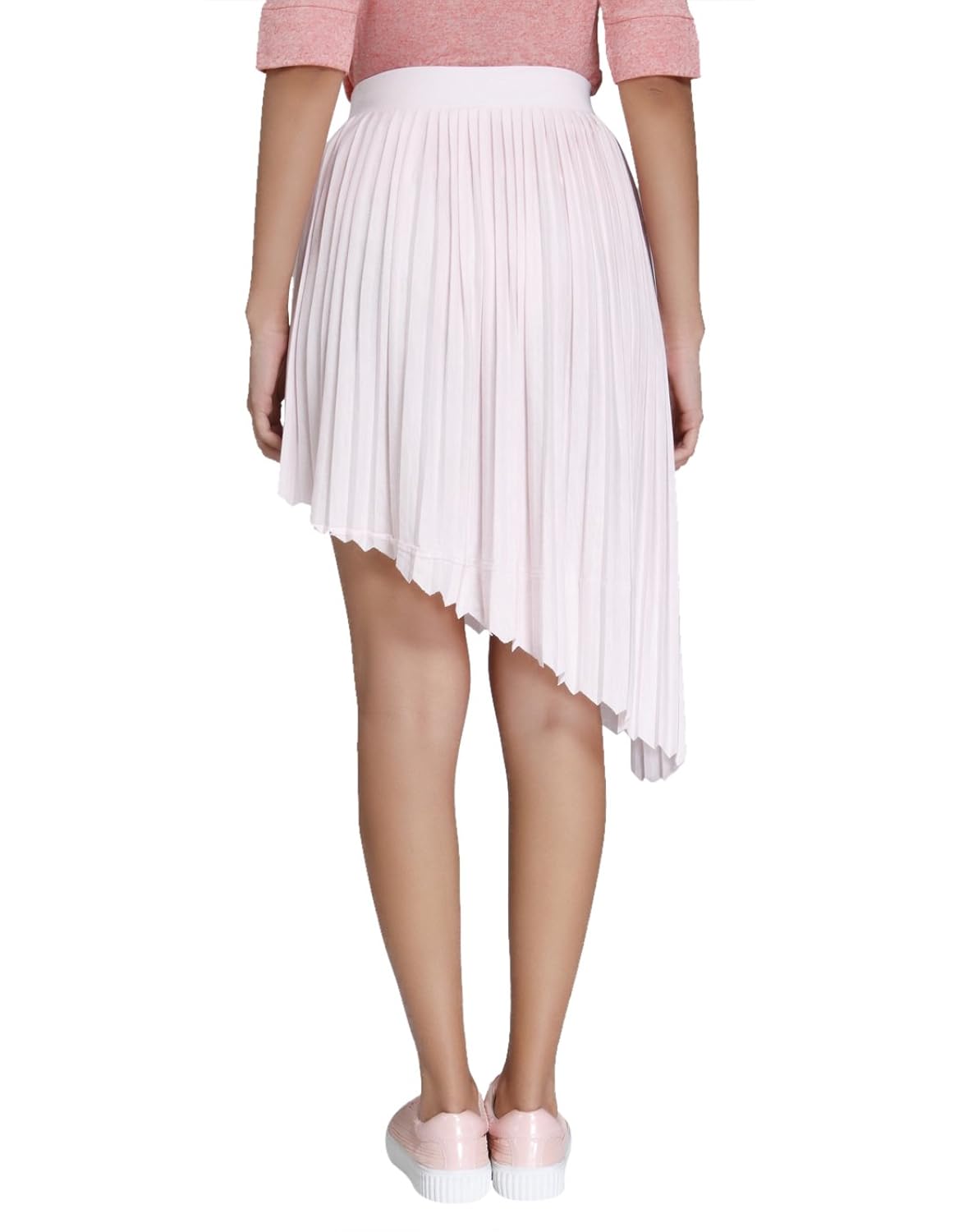 vero moda women's asymmetric midi skirt
