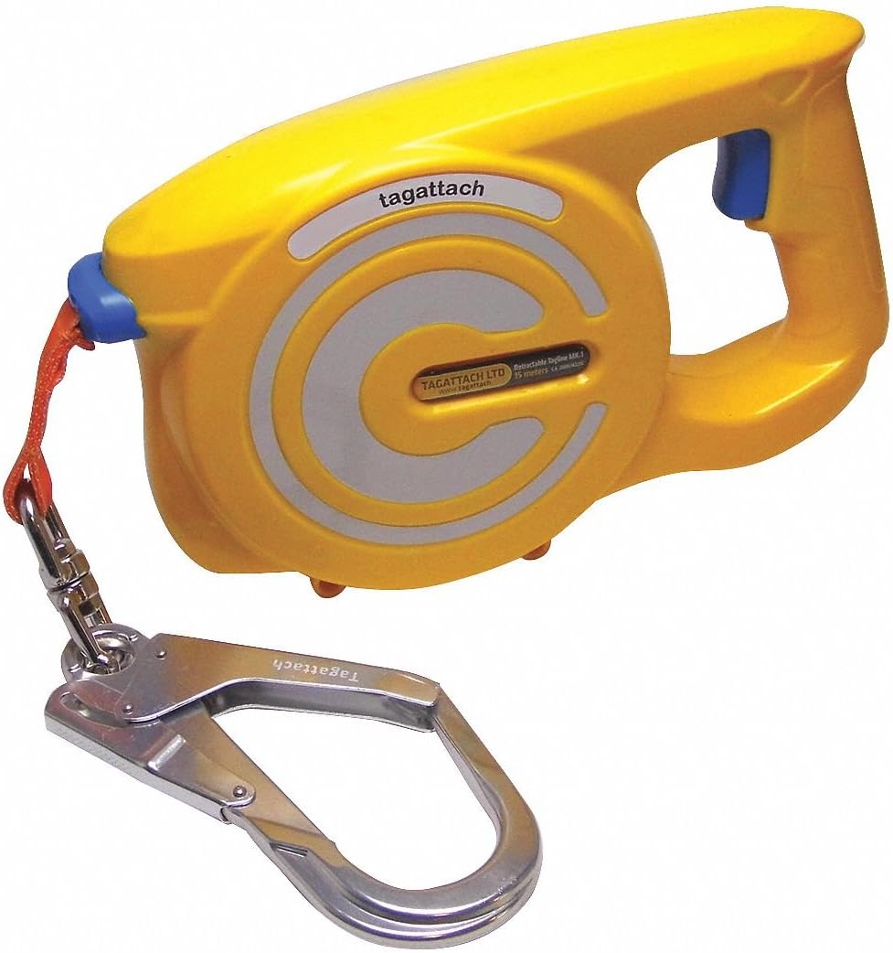 15m Retractable Tagline, Yellow/Orange/Gray
