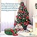 ZOBER Christmas Wreath Storage Container - 30 Inch Wreath Bag for Artificial Wreaths - Dual Zippered Wreath Storage W/Strong, Durable Handles - Green