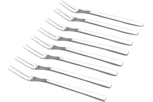 Doryh 5.25-Inch Fruit Forks, Stainless Steel Bistro Cocktail Fork, Set of 12