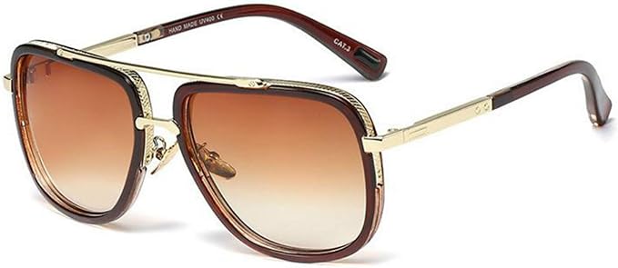 Amazon Co Jp Re Mee サングラス セレブ レディース メンズ 男女兼用 ユニセックス Uvカット 眼鏡 紫外線カット メガネ 2 ブラウン 服 ファッション小物