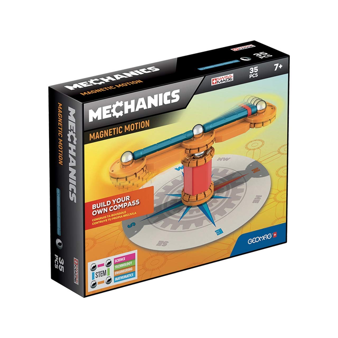 Geomag 770 - Mechanics Magnetic Motion, Magnetic Construction, 35 pieces