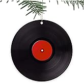 MEVRA Ornament,Music Record,Tree Decorations,Funny Xmas Halloween Decor, for Friends,Family