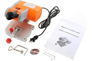 Mini Miter Saw Electric Power Table Saw, Benchtop Cut-Off Chop Saw Portable Worksite Table Saw for DIY Handmade Wooden Model 